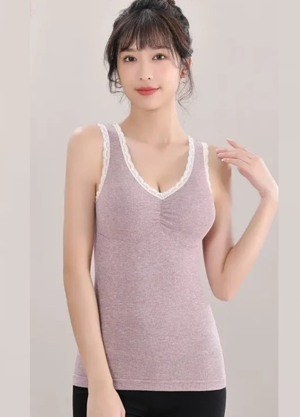 Жіноча утеплена флісова майка топ з вкладишами Warm Comfort
