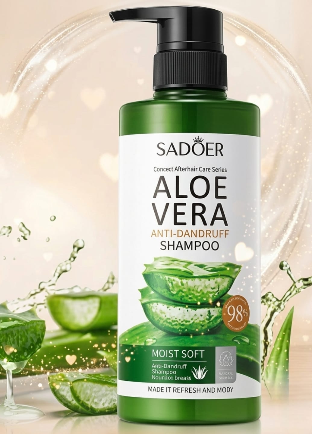 Шампунь для волосся проти лупи з алое вера Aloe Vera Anti-Dandruff Repair Shampoo