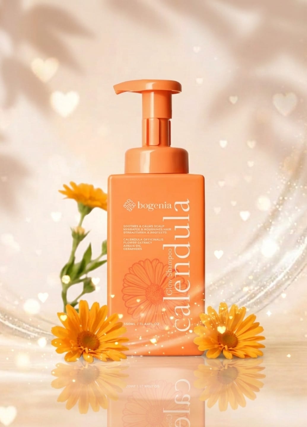 Шампунь для волосся пінний Calendula Glow Shampoo BG456 №001