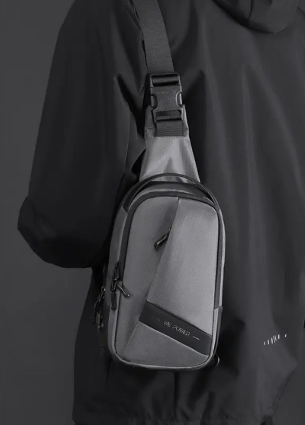 Універсальна чоловіча багатофункціональна сумка Gray City Compact