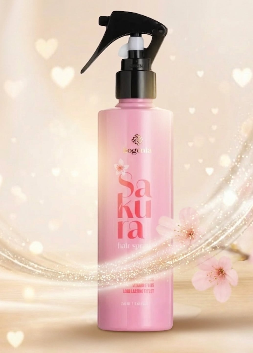 Термозахисний спрей для волосся з екстрактом сакури Sakura Hair Spray BG434 №004