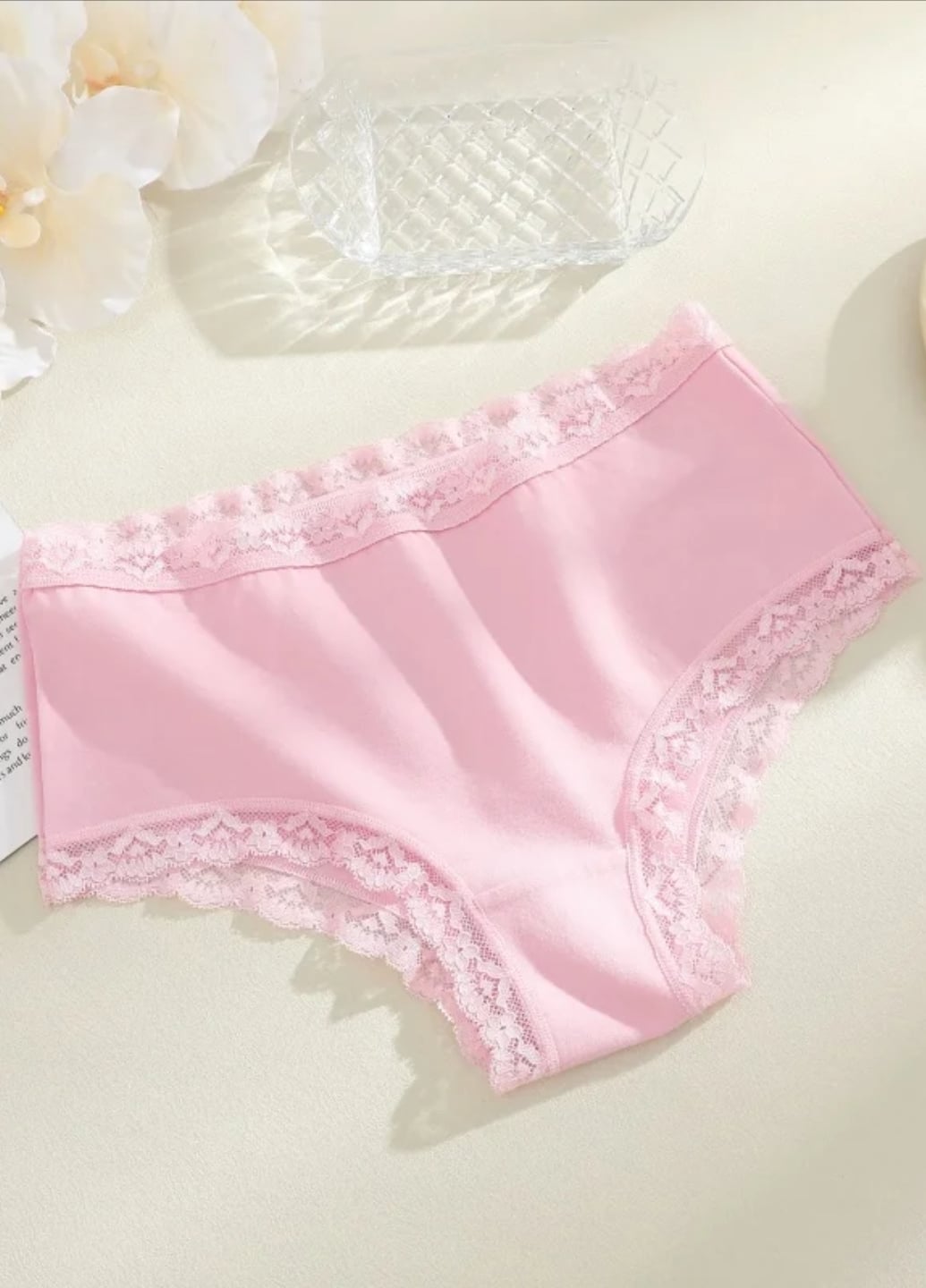 Жіночі бавовняні трусики сліпи з мереживом Comfort Inspiration